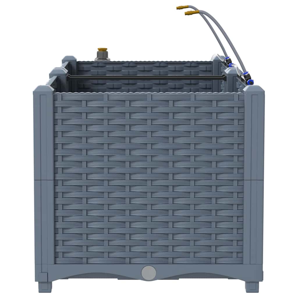 Ghivece pentru grădină Gri deschis 80 x 40 x 37.5 cm Oțel GartenMobel Dekor