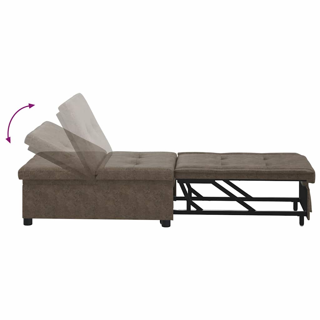 Canapea extensibilă Verde militar 67 x 194 x 38 cm GartenMobel Dekor