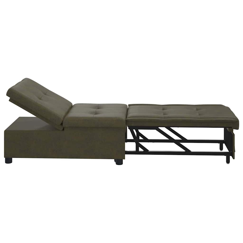 Canapea extensibilă Verde militar 67 x 194 x 38 cm GartenMobel Dekor