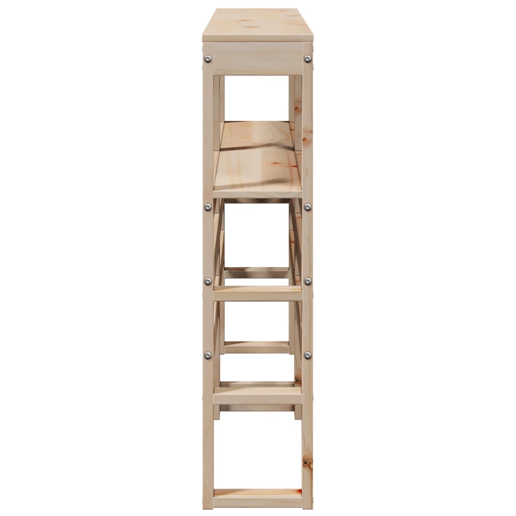 Tăblie de pat cu rafturi, 140 cm, lemn masiv de pin GartenMobel Dekor