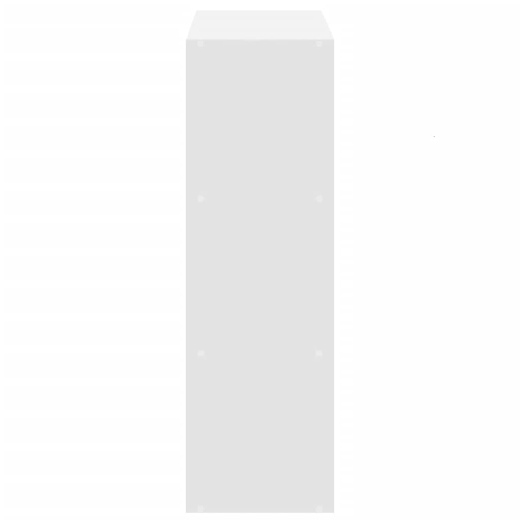 Bibliotecă, alb, 102x32x102 cm, lemn prelucrat GartenMobel Dekor