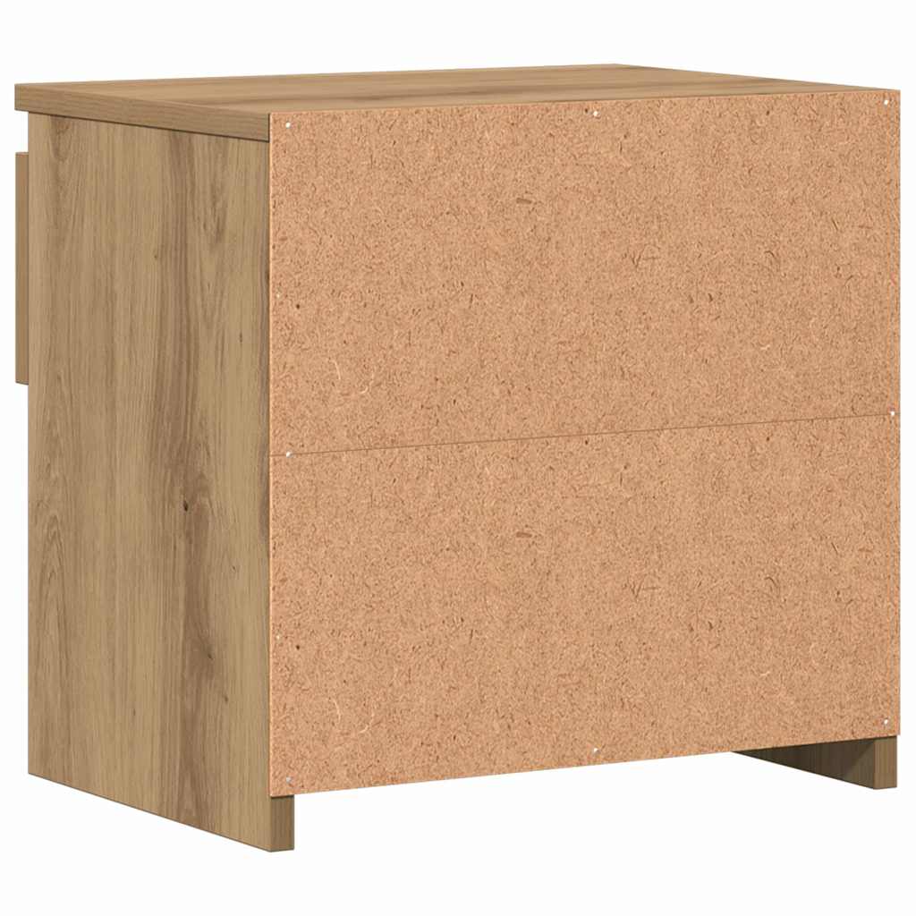 Noptiere 2 buc Stejar Artisan 40x30x39 cm Lemn prelucrat GartenMobel Dekor