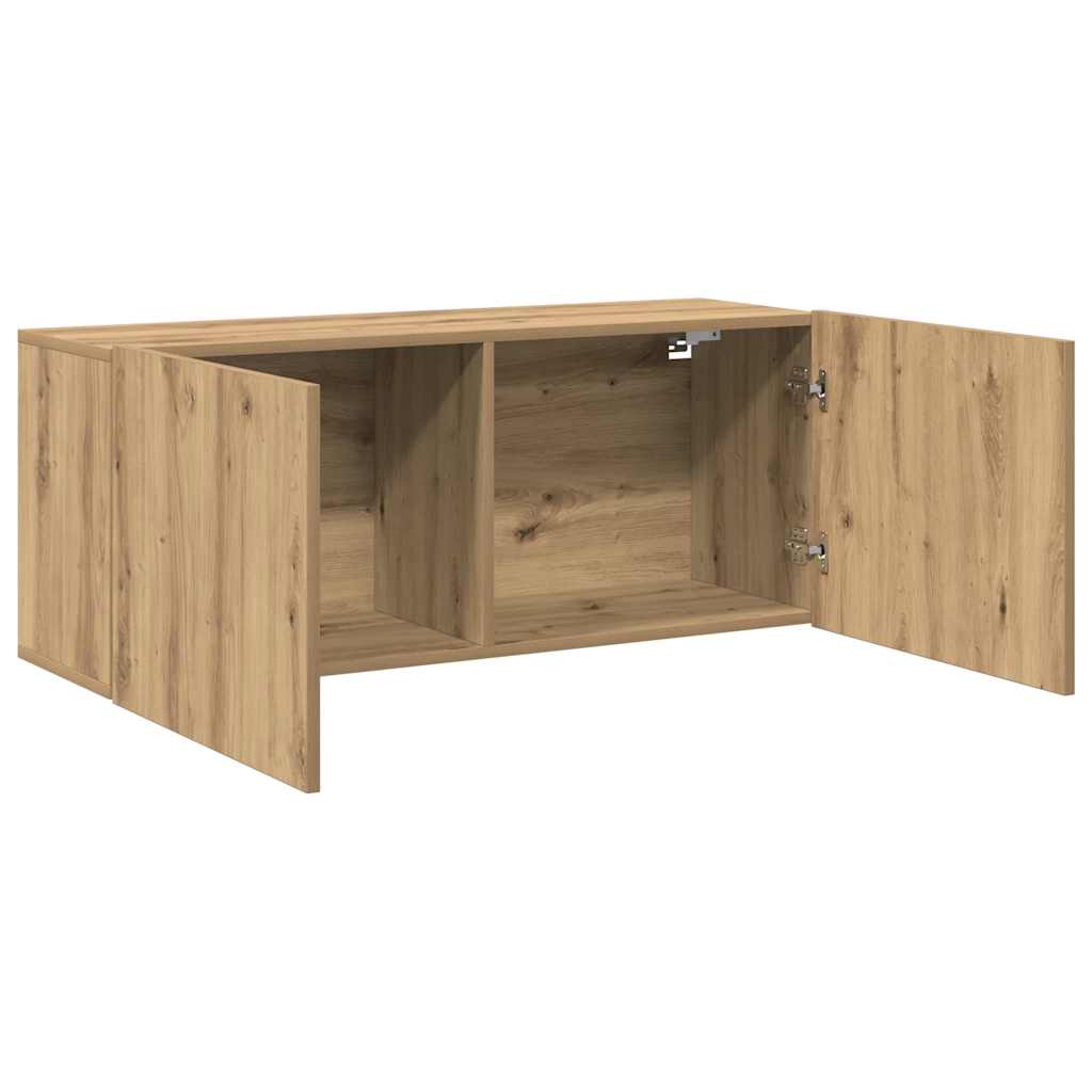 Comodă TV de perete, Stejar artizanal, 100x30x41 cm GartenMobel Dekor