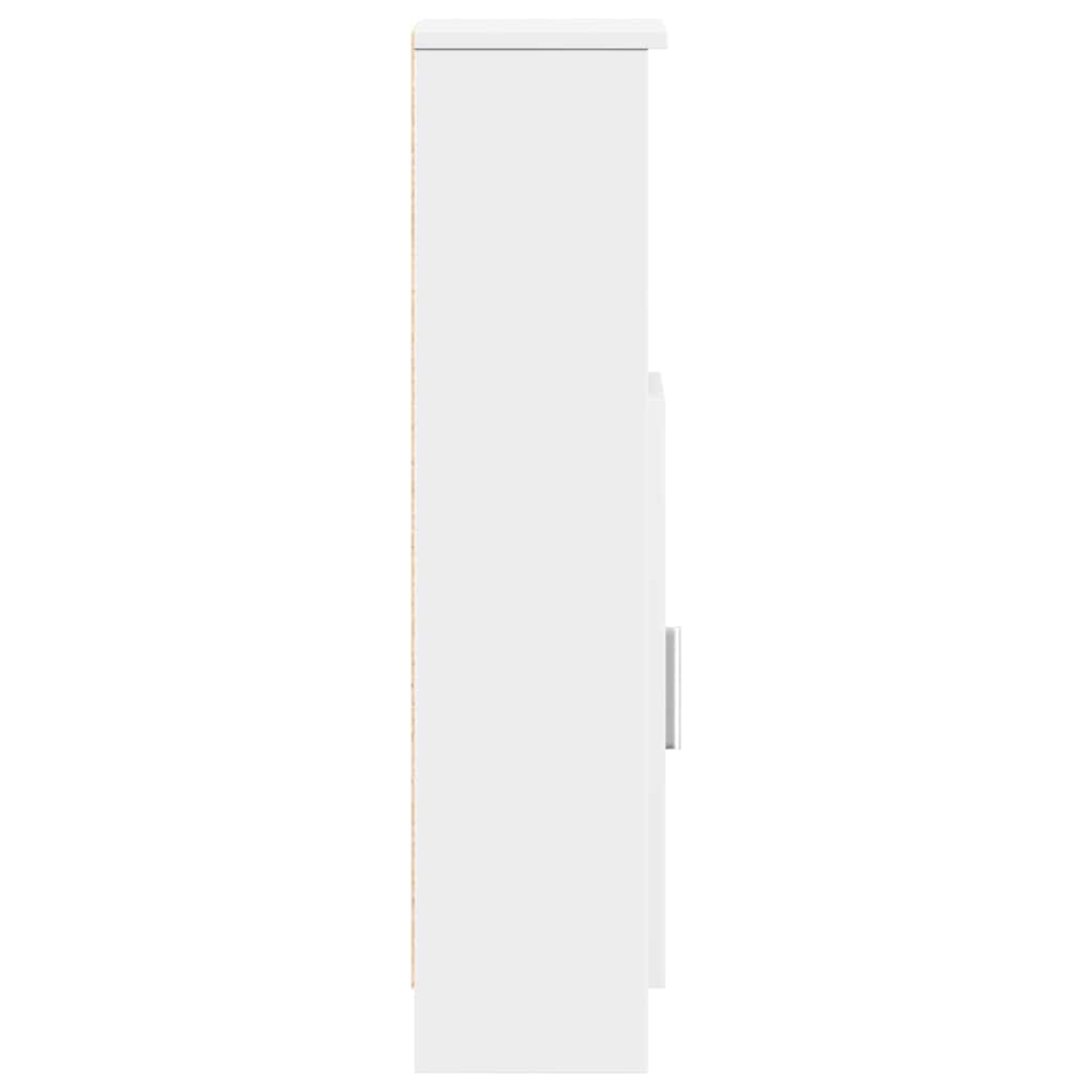 Dulap de baie cu suport role, alb, 20,5x22x90 cm GartenMobel Dekor