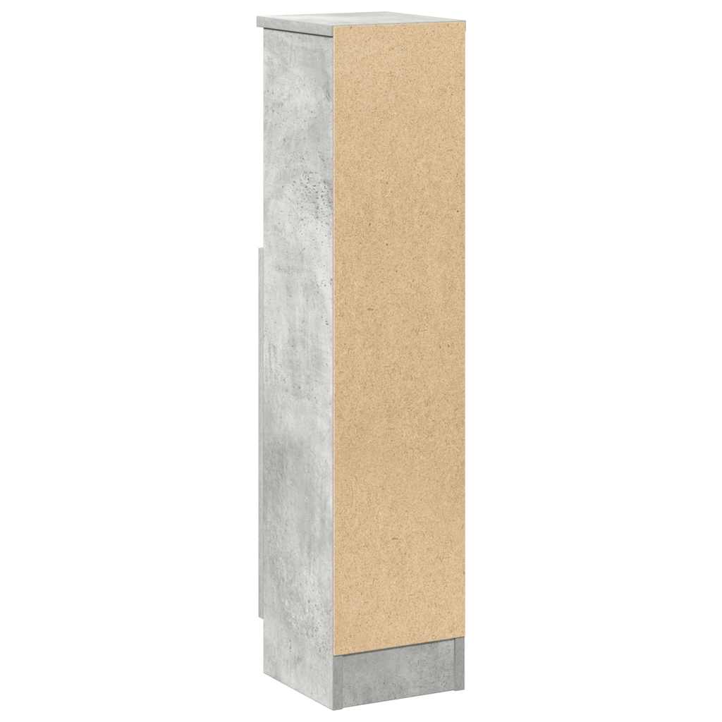 Dulap de baie cu suport role, gri beton, 20,5x22x90 cm GartenMobel Dekor