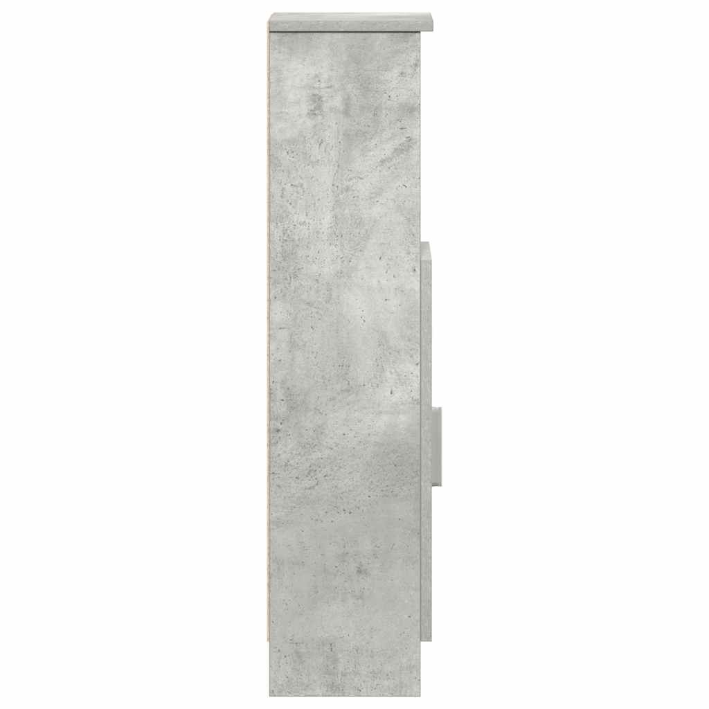 Dulap de baie cu suport role, gri beton, 20,5x22x90 cm GartenMobel Dekor