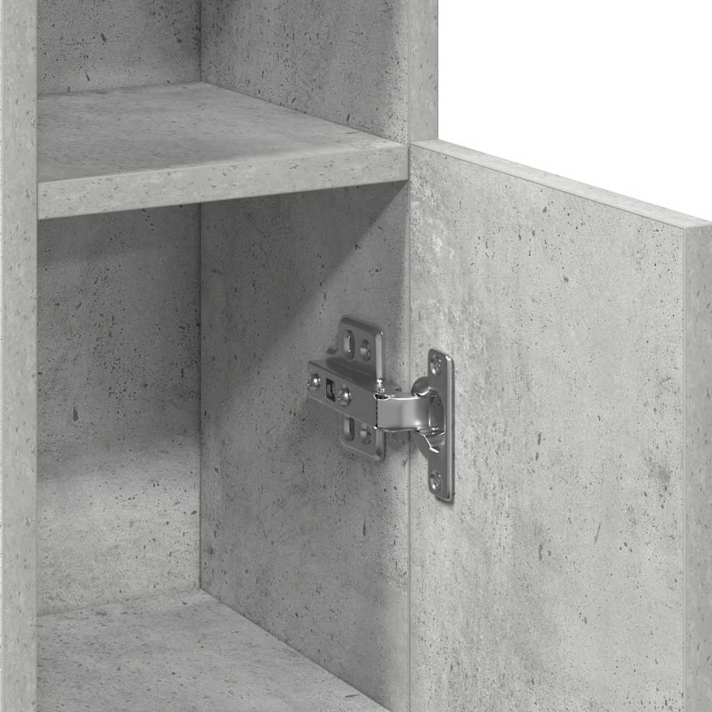 Dulap de baie cu suport role, gri beton, 20,5x22x90 cm GartenMobel Dekor