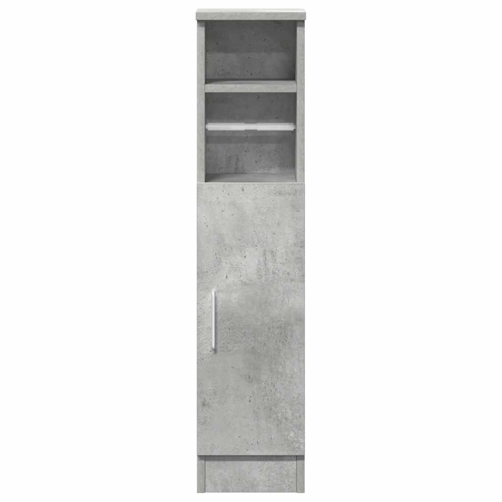 Dulap de baie cu suport role, gri beton, 20,5x22x90 cm GartenMobel Dekor