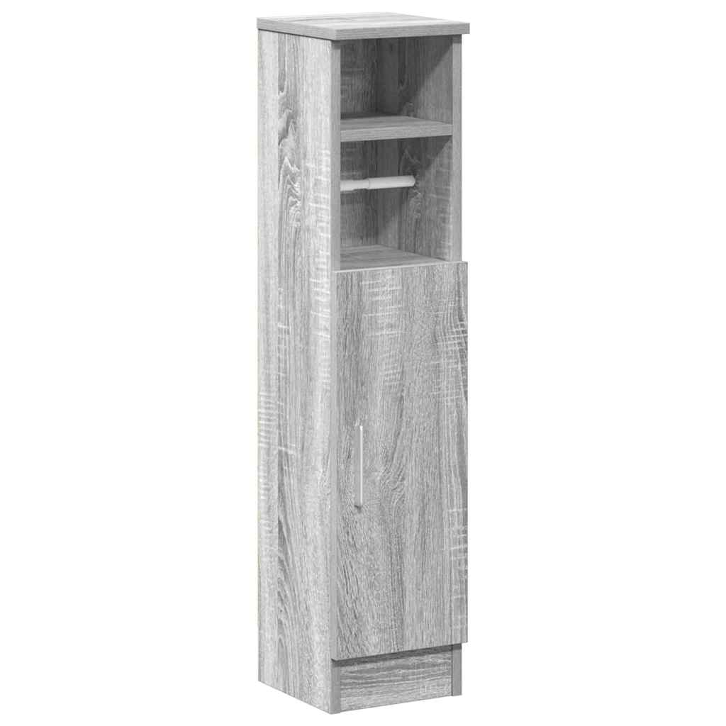 Dulap de baie cu suport role, sonoma gri, 20,5x22x90 cm GartenMobel Dekor