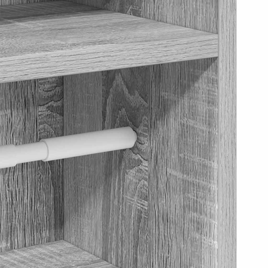Dulap de baie cu suport role, sonoma gri, 20,5x22x90 cm GartenMobel Dekor