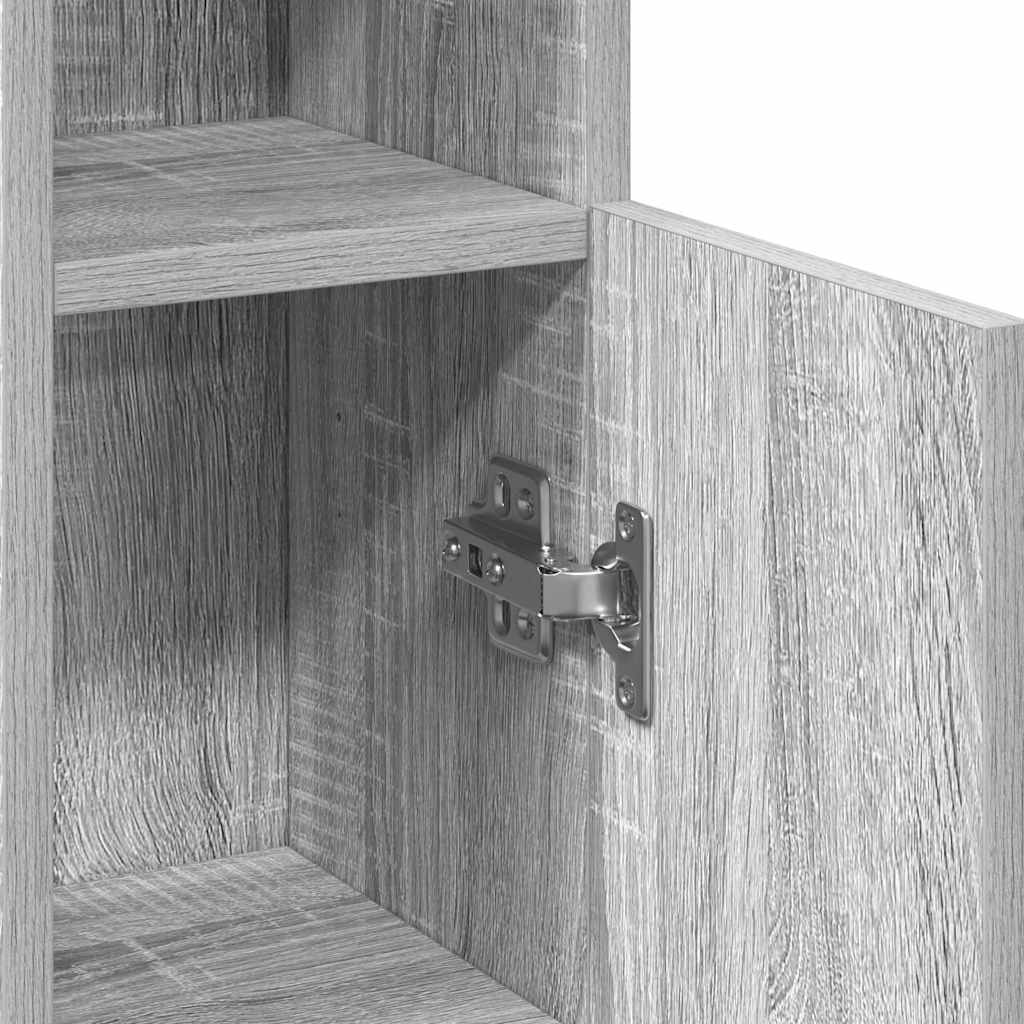 Dulap de baie cu suport role, sonoma gri, 20,5x22x90 cm GartenMobel Dekor