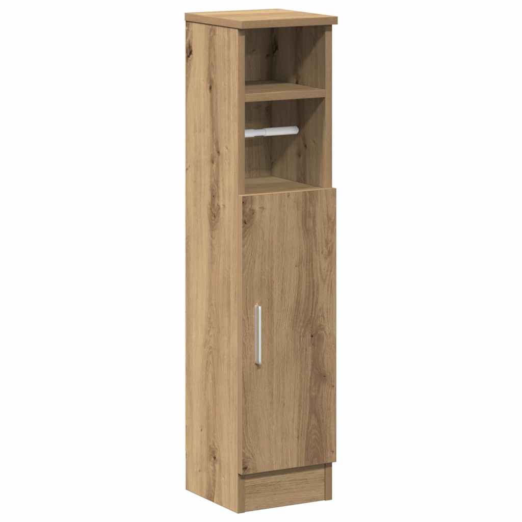 Dulap de baie cu suport role, stejar artizanal, 20,5x22x90 cm GartenMobel Dekor
