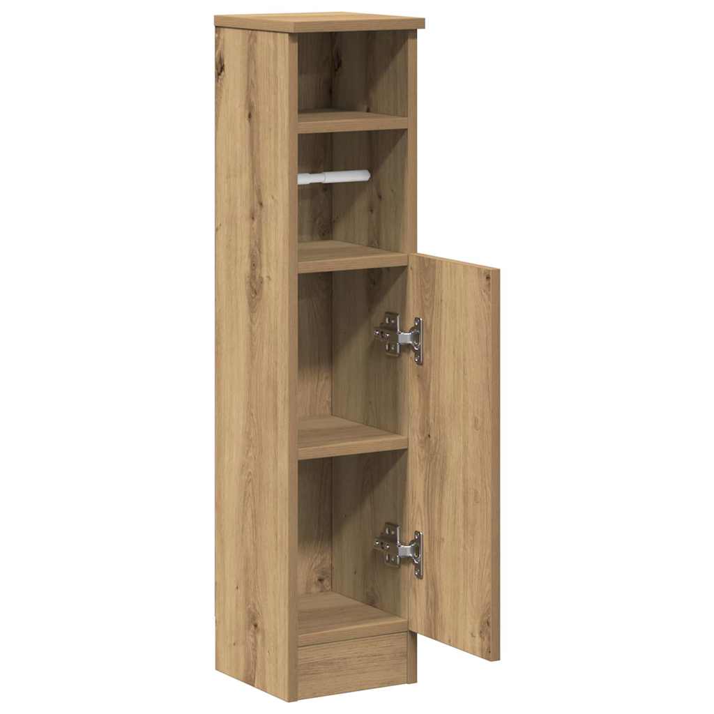 Dulap de baie cu suport role, stejar artizanal, 20,5x22x90 cm GartenMobel Dekor