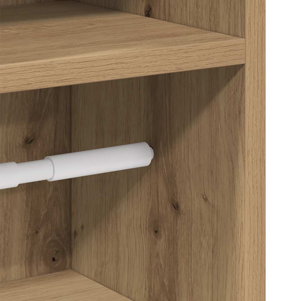 Dulap de baie cu suport role, stejar artizanal, 20,5x22x90 cm GartenMobel Dekor