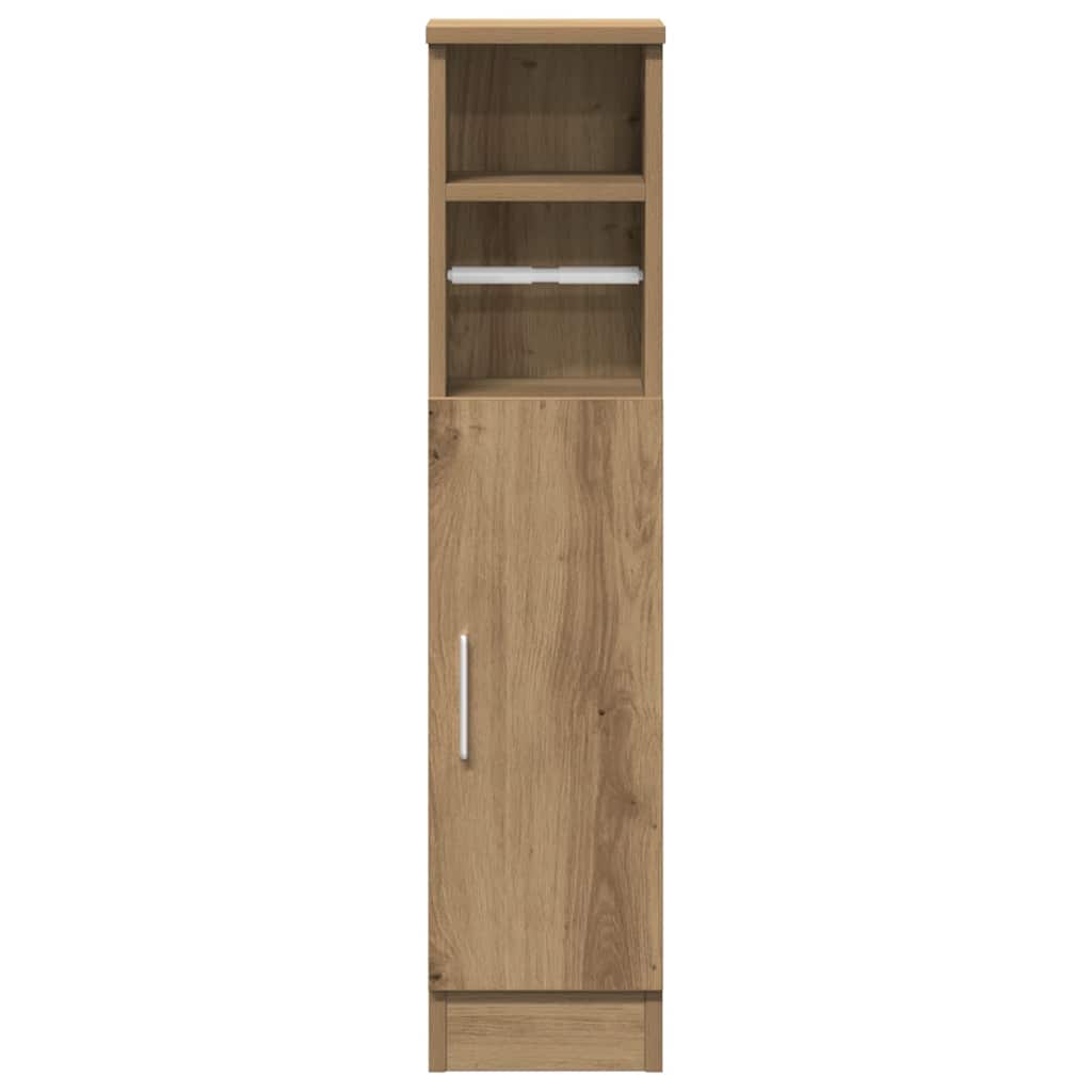 Dulap de baie cu suport role, stejar artizanal, 20,5x22x90 cm GartenMobel Dekor