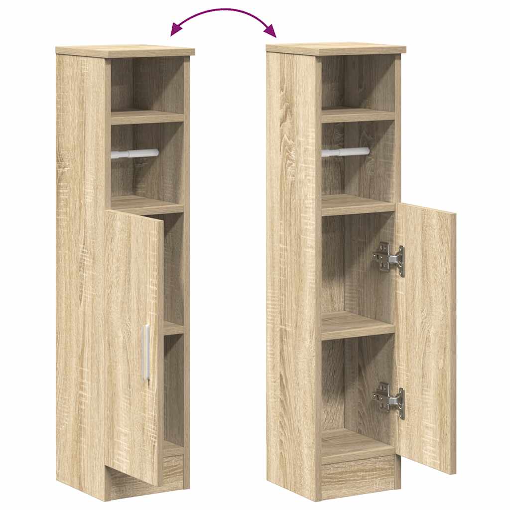 Dulap de baie cu suport role, stejar sonoma, 20,5x22x90 cm GartenMobel Dekor