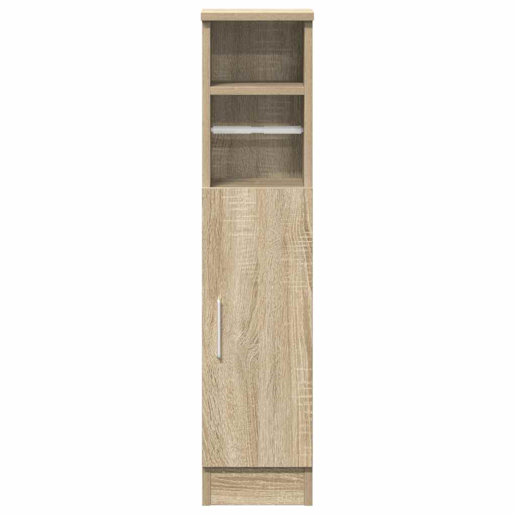 Dulap de baie cu suport role, stejar sonoma, 20,5x22x90 cm GartenMobel Dekor