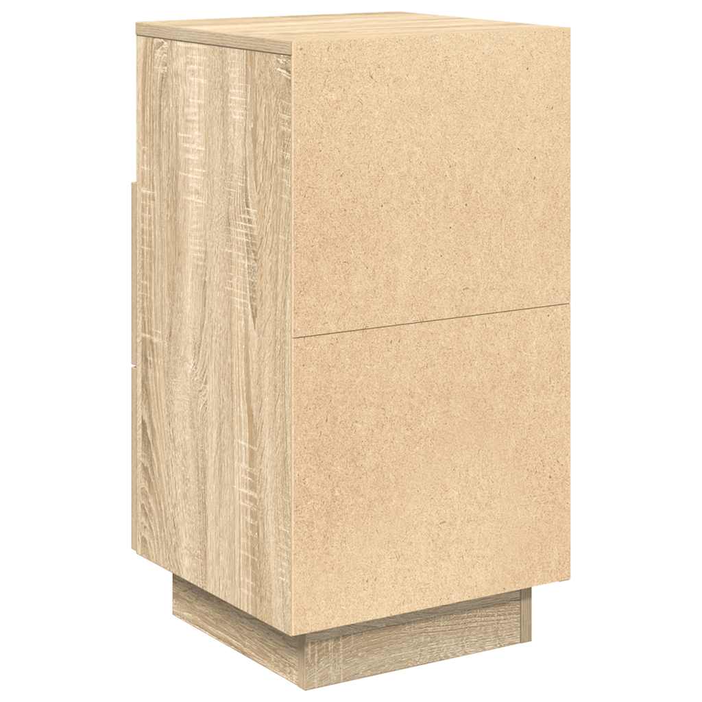 Noptiera cu 2 sertare Stejar Sonoma 36x36x68 cm GartenMobel Dekor