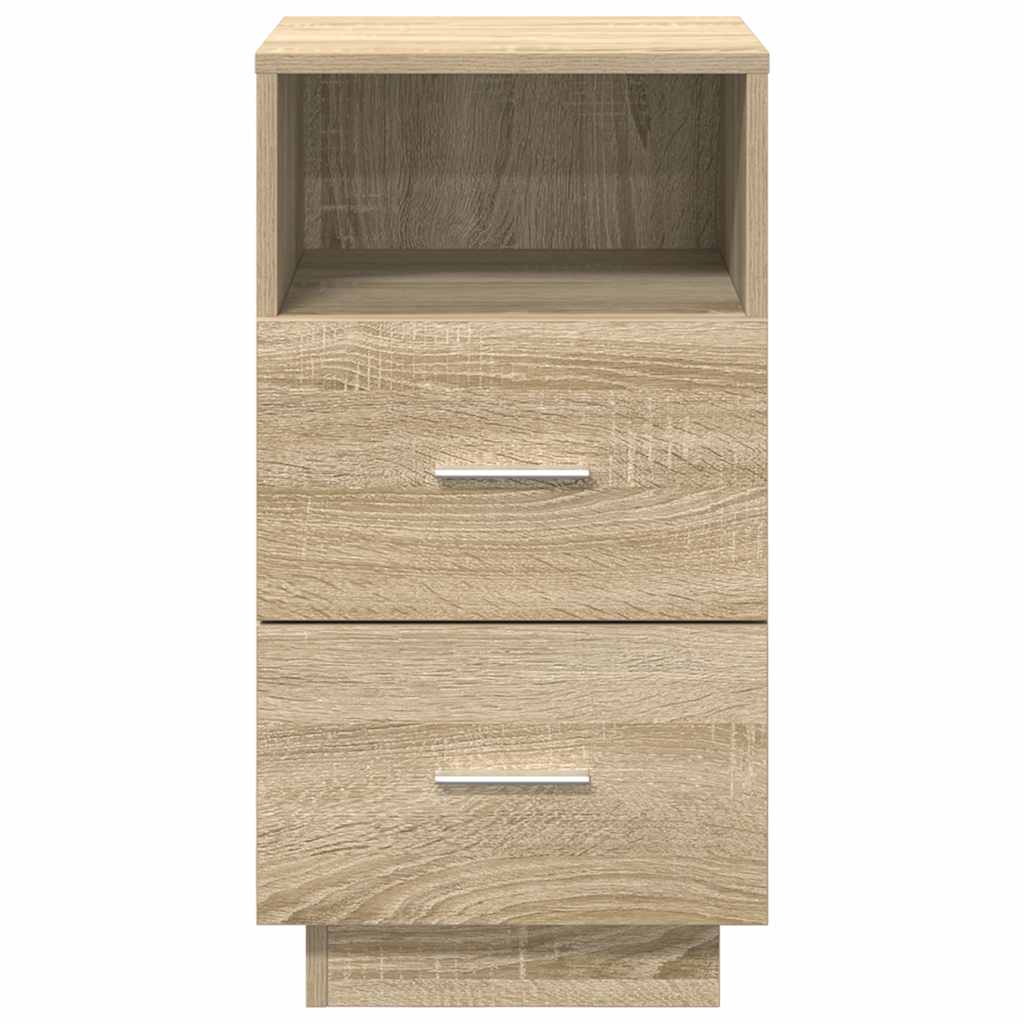 Noptiera cu 2 sertare Stejar Sonoma 36x36x68 cm GartenMobel Dekor