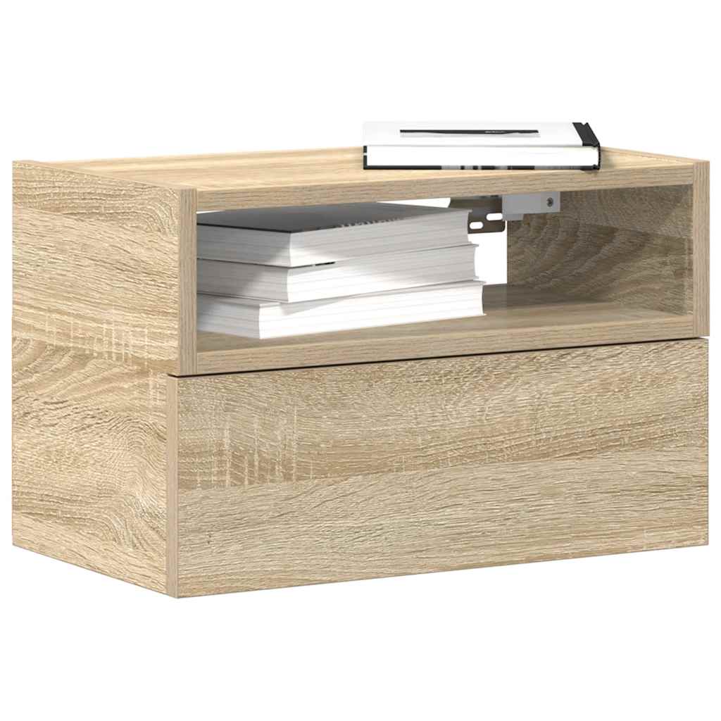 Noptieră de perete, stejar sonoma, 45x26x28,5 cm GartenMobel Dekor