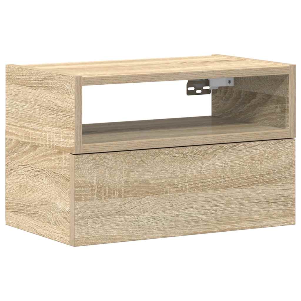 Noptieră de perete, stejar sonoma, 45x26x28,5 cm GartenMobel Dekor