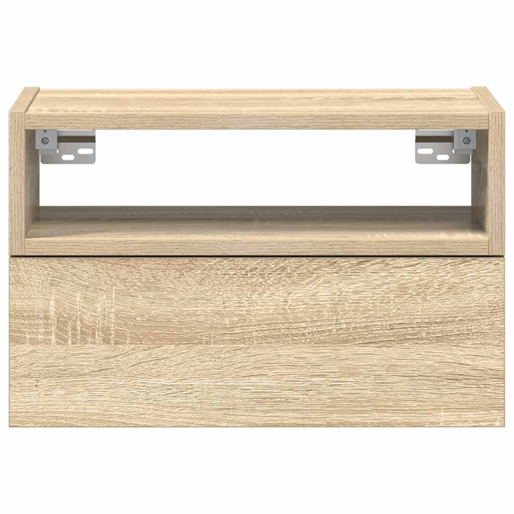 Noptieră de perete, stejar sonoma, 45x26x28,5 cm GartenMobel Dekor