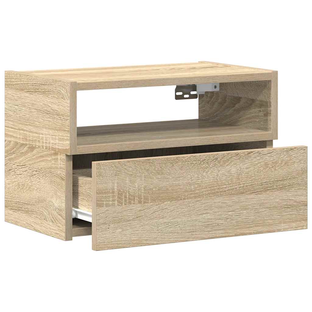Noptieră de perete, stejar sonoma, 45x26x28,5 cm GartenMobel Dekor