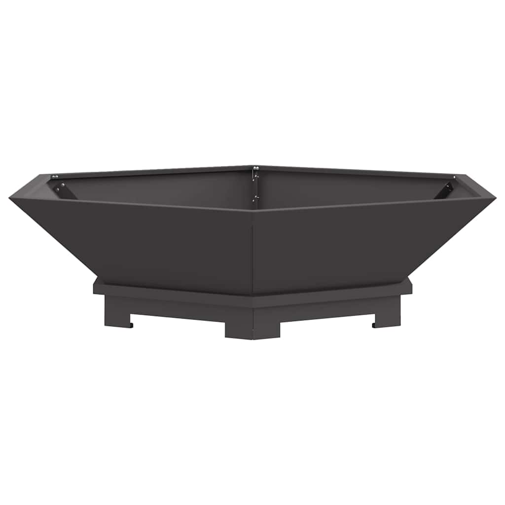 Cuptor de foc Negru 100 x 100 x 28 cm Oțel laminat la rece GartenMobel Dekor