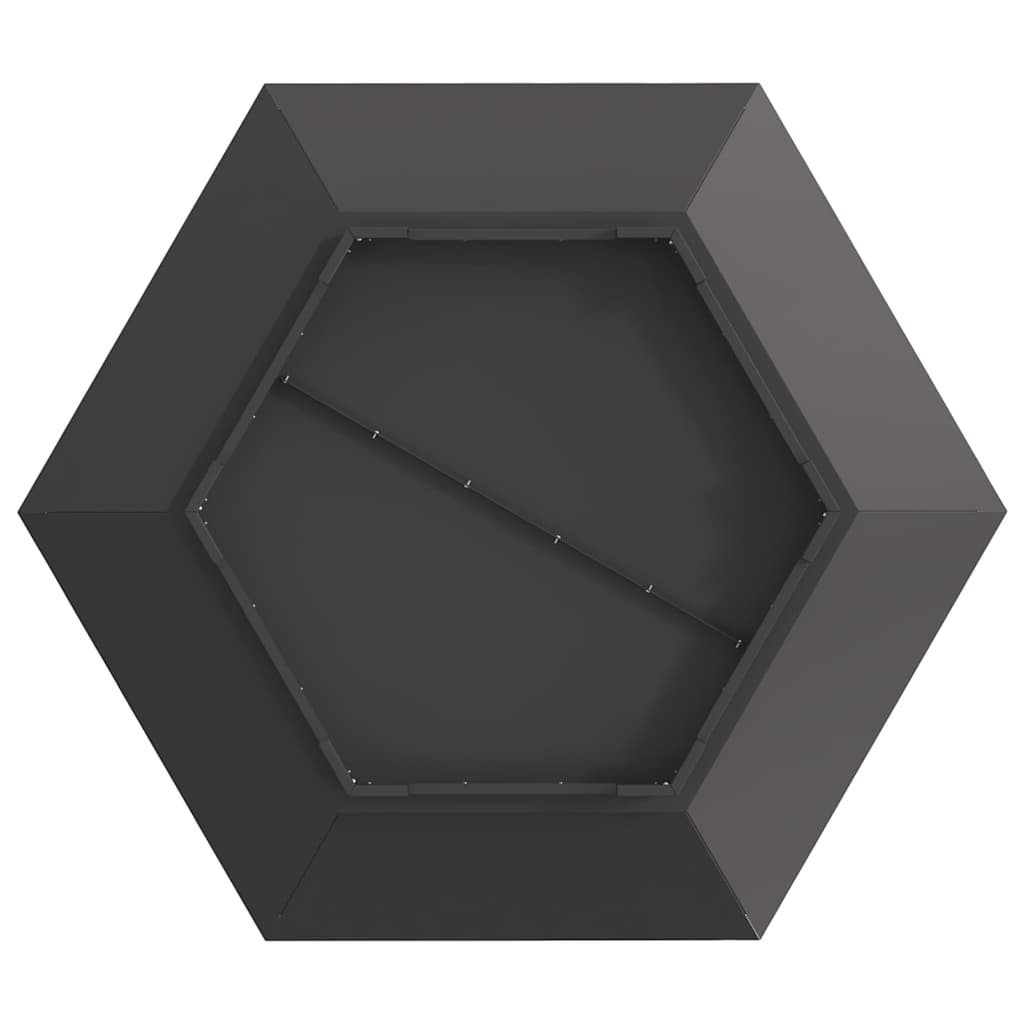 Cuptor de foc Negru 100 x 100 x 28 cm Oțel laminat la rece GartenMobel Dekor