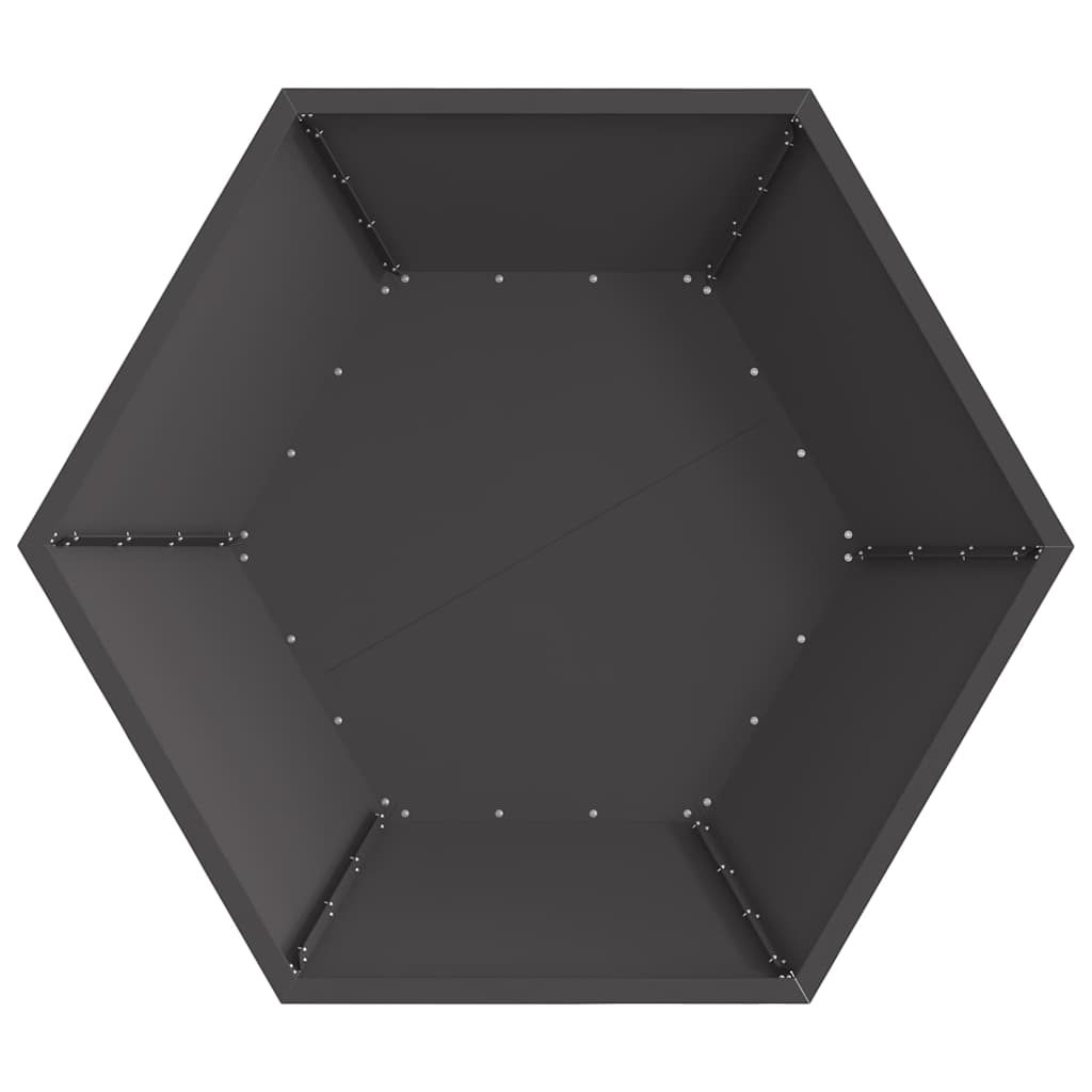 Cuptor de foc Negru 100 x 100 x 28 cm Oțel laminat la rece GartenMobel Dekor