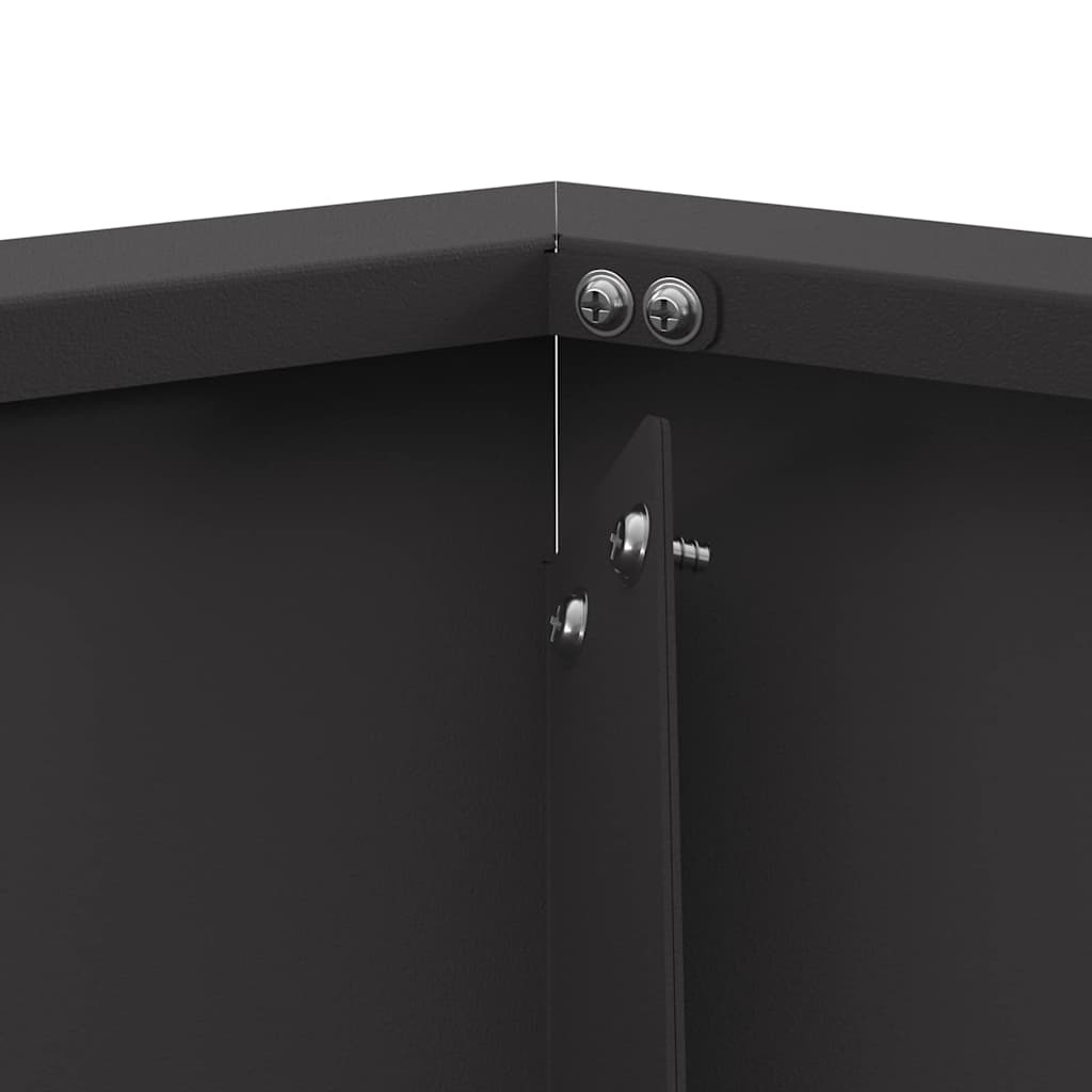 Cuptor de foc Negru 100 x 100 x 28 cm Oțel laminat la rece GartenMobel Dekor