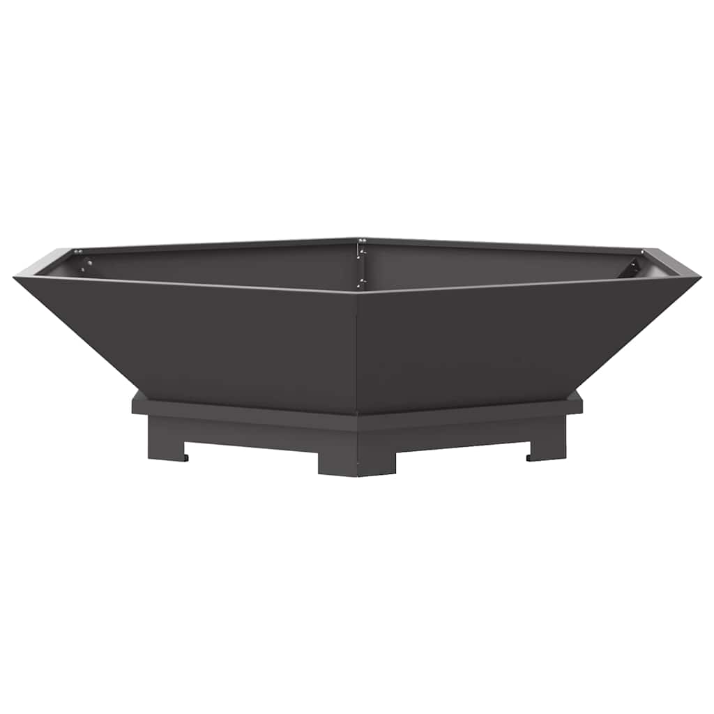 Cuptor de foc Negru 100 x 100 x 28 cm Oțel laminat la rece GartenMobel Dekor