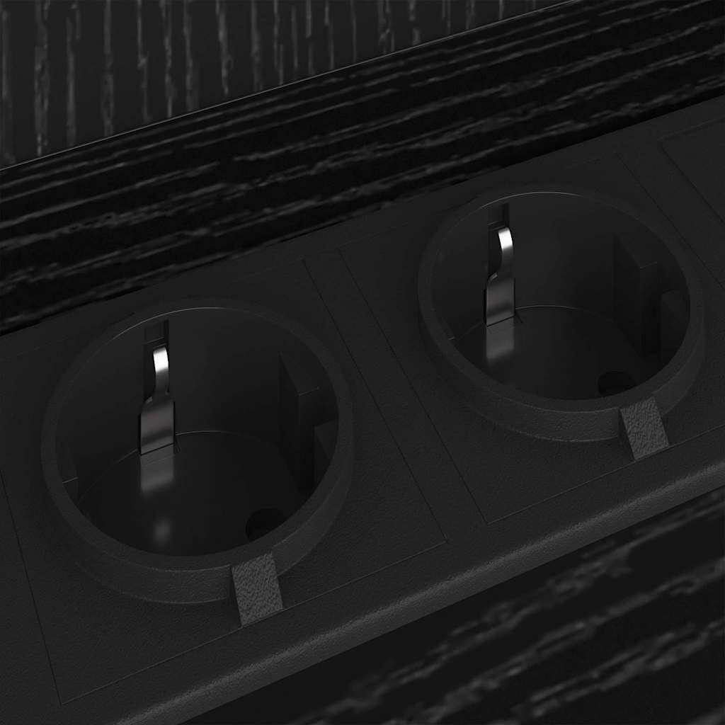 Dulap de noapte Stejar negru 38 x 31 x 61 cm Lemn compozit GartenMobel Dekor