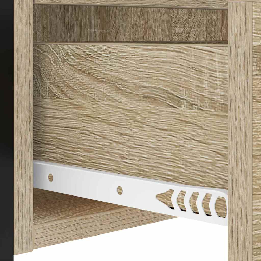 Cabinet de noptiere cu stație de încărcare 2 pcs Stejar Sonoma GartenMobel Dekor
