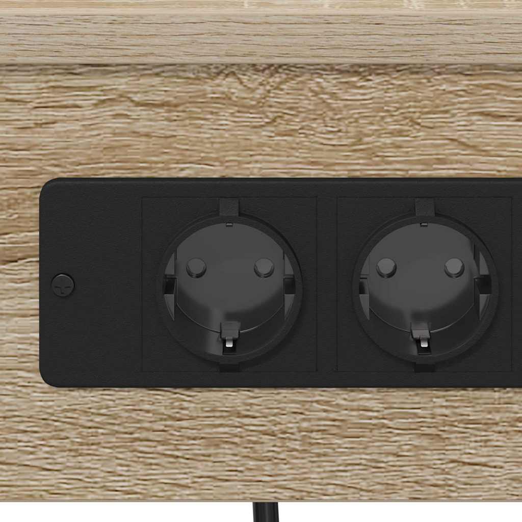 Cabinet de noptiere cu stație de încărcare 2 pcs Stejar sonoma GartenMobel Dekor