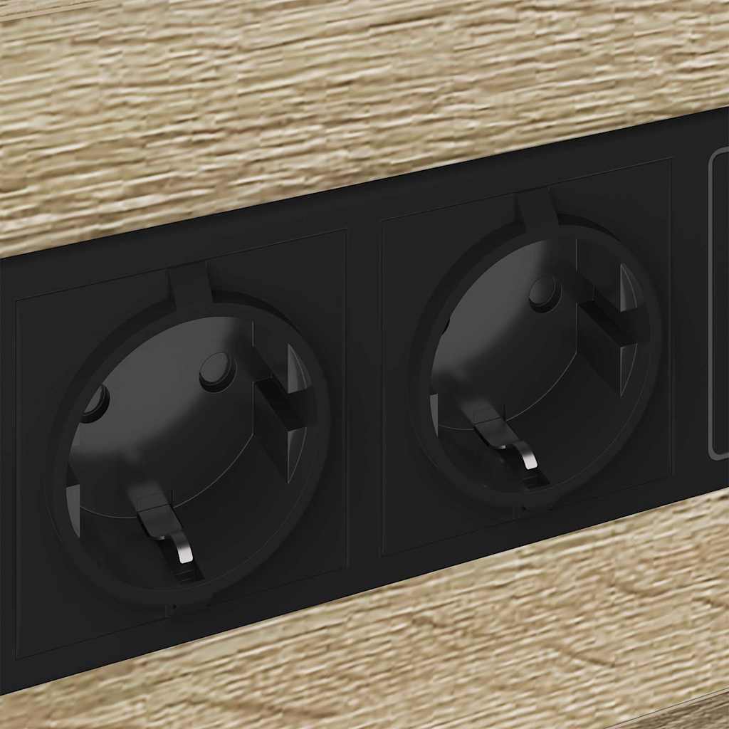 Cabinet de noptiere cu stație de încărcare Stejar Sonoma GartenMobel Dekor