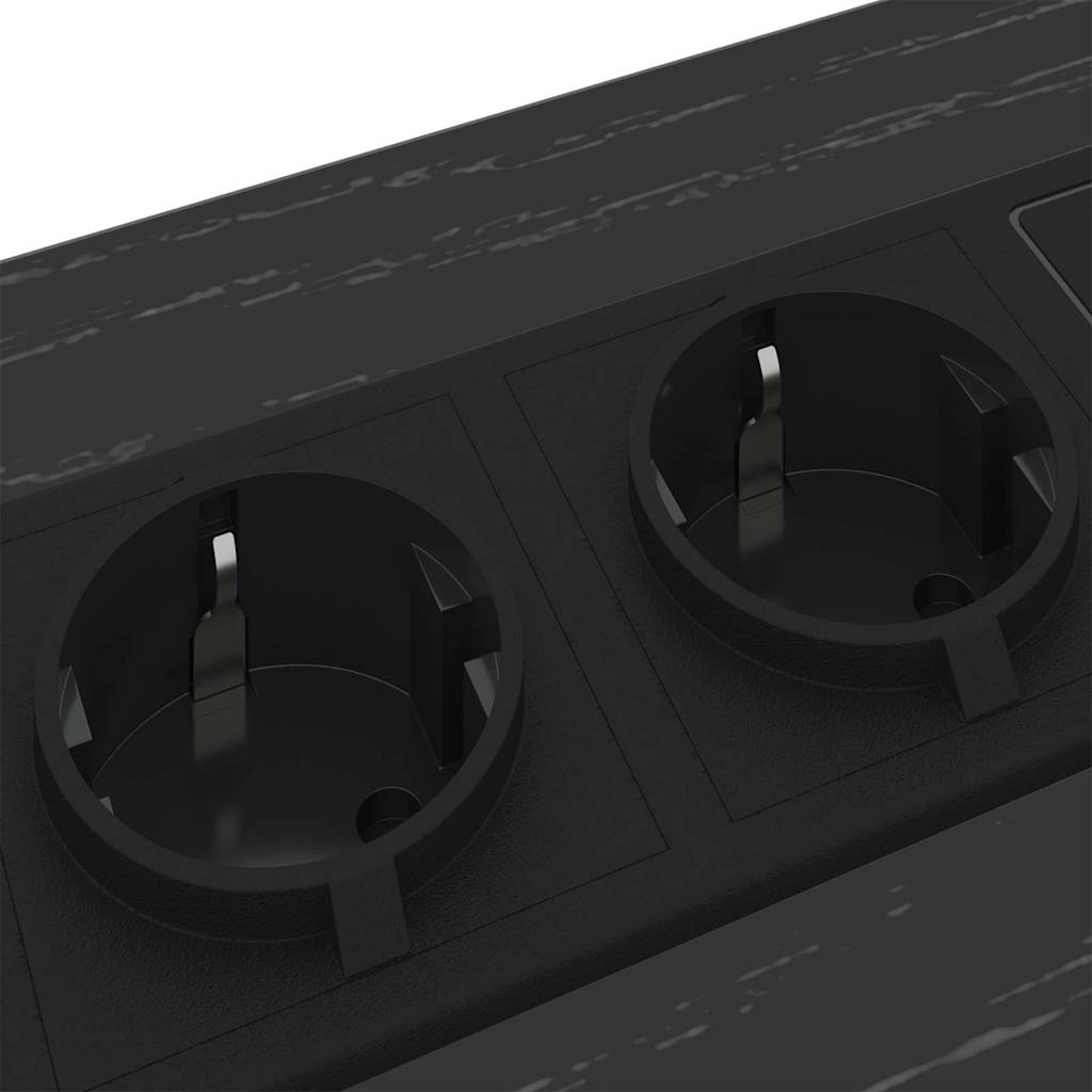 Dulap de noapte 2 pcs Stejar negru Lemn compozit GartenMobel Dekor