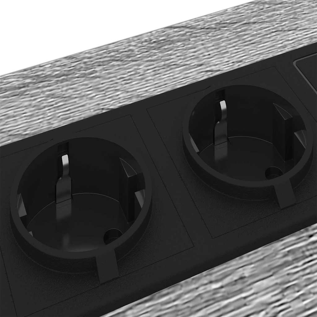 Dulap de noapte 2 pcs sonoma gri Lemn compozit GartenMobel Dekor