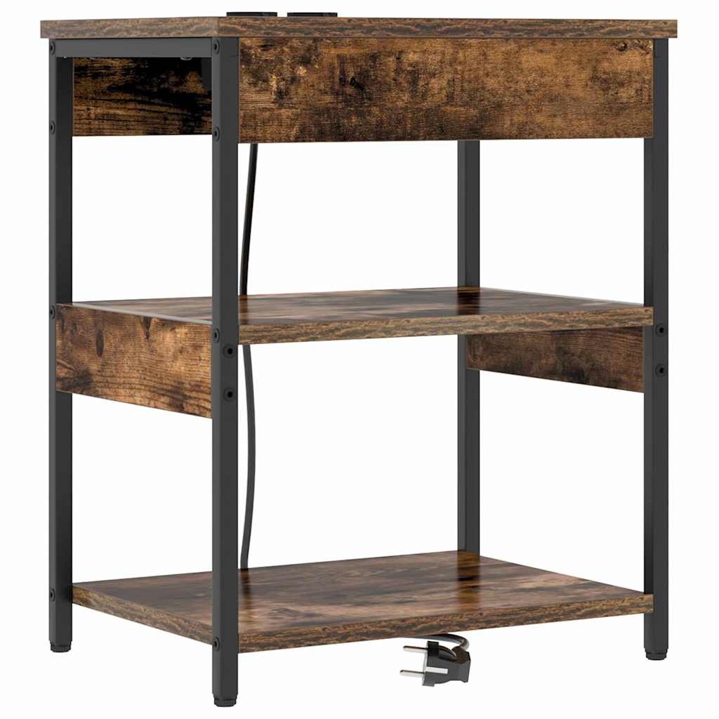 Dulap de noapte Stejar afumat Lemn compozit GartenMobel Dekor