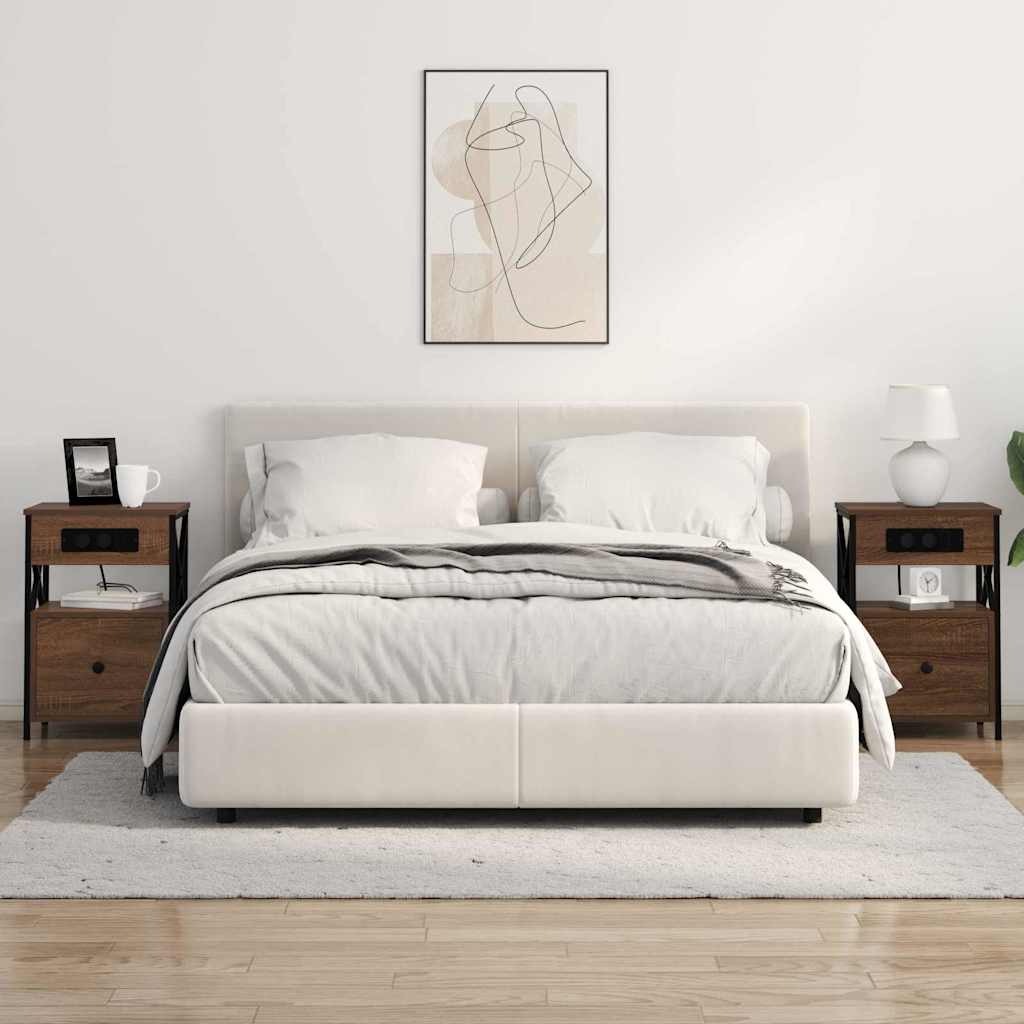 Dulap de noapte Stejar brun 40 x 31 x 60 cm Lemn compozit GartenMobel Dekor