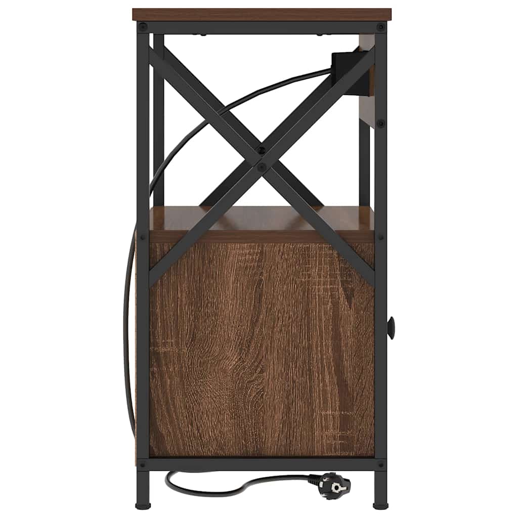 Dulap de noapte Stejar brun 40 x 31 x 60 cm Lemn compozit GartenMobel Dekor