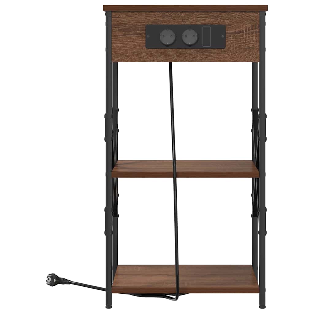 Dulap de noapte Stejar brun 41 x 31 x 76 cm Lemn compozit GartenMobel Dekor