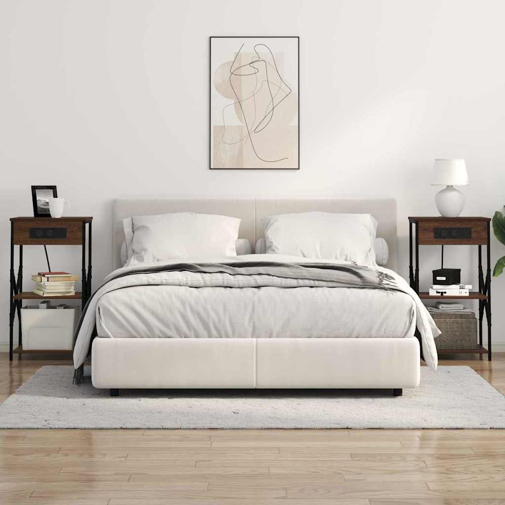 Dulap de noapte Stejar brun 41 x 31 x 76 cm Lemn compozit GartenMobel Dekor