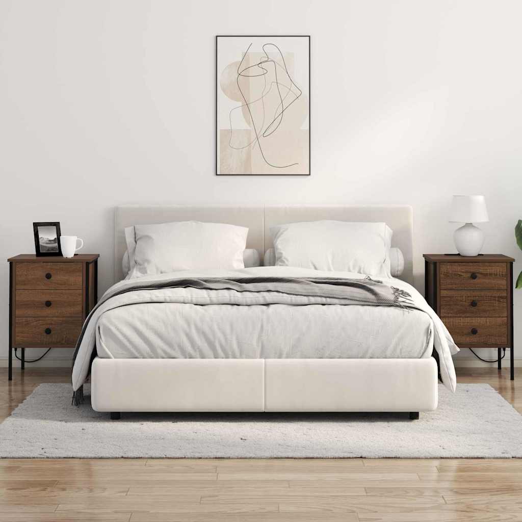 Dulap de noapte Stejar brun 42 x 41 x 61 cm Lemn compozit GartenMobel Dekor