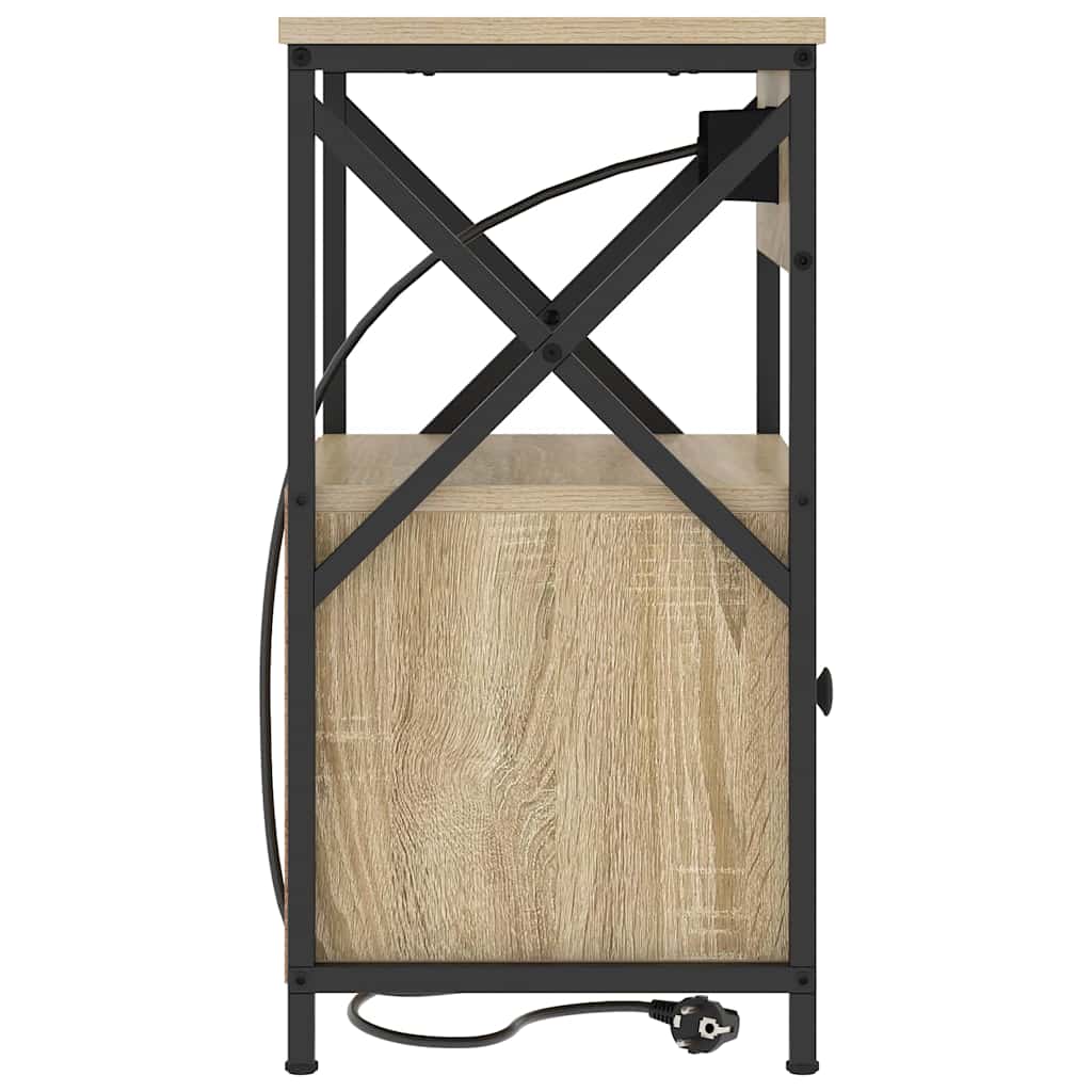 Dulap de noapte Stejar sonoma 40 x 31 x 60 cm Lemn compozit GartenMobel Dekor
