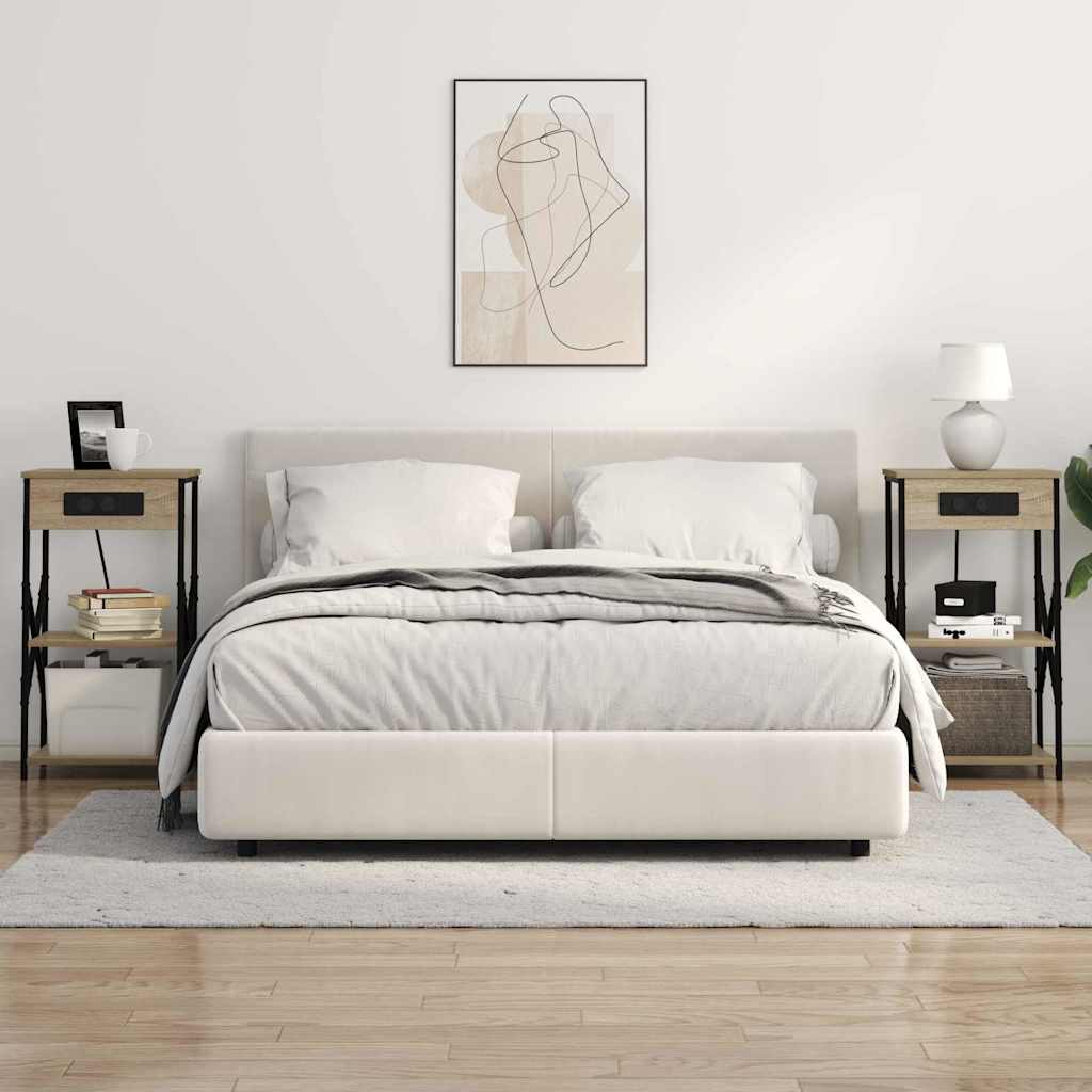 Dulap de noapte Stejar sonoma 41 x 31 x 76 cm Lemn compozit GartenMobel Dekor