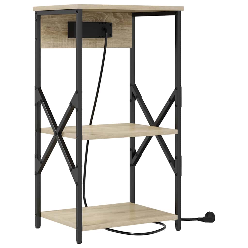 Dulap de noapte Stejar sonoma 41 x 31 x 76 cm Lemn compozit GartenMobel Dekor