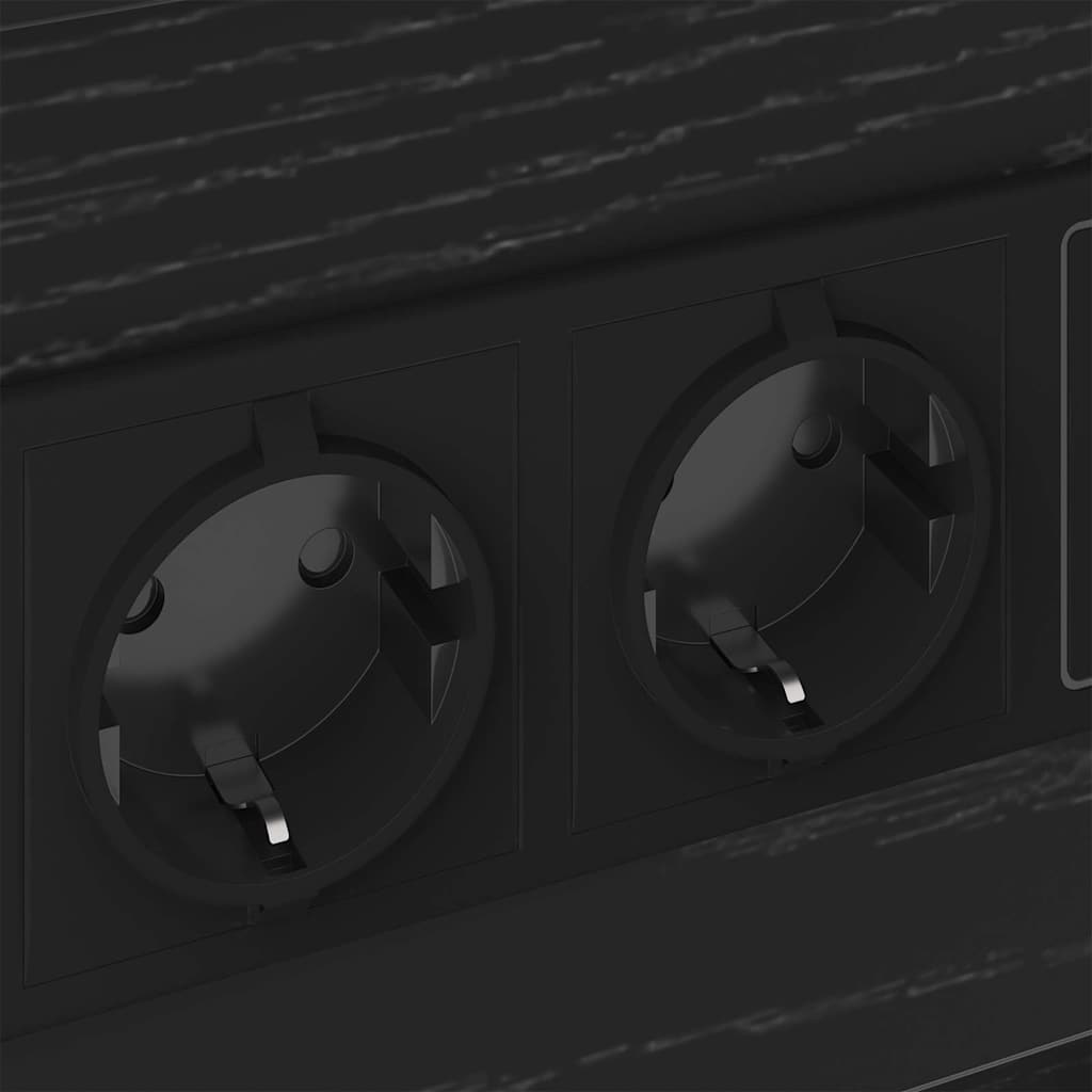 Dulap de noapte cu sertar 2 pcs Stejar negru 40 x 31 x 60 cm GartenMobel Dekor