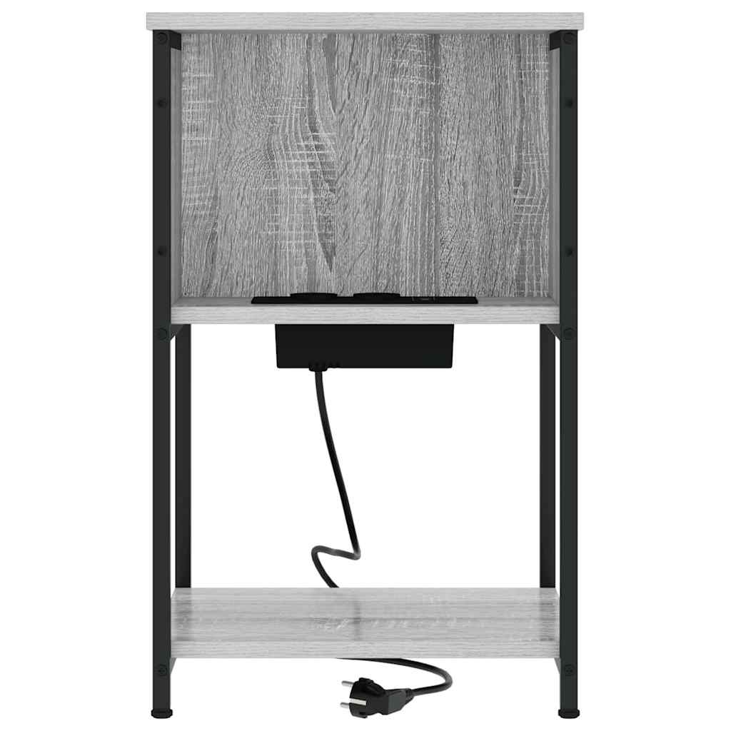Dulap de noapte sonoma gri 38 x 31 x 61 cm Lemn compozit GartenMobel Dekor