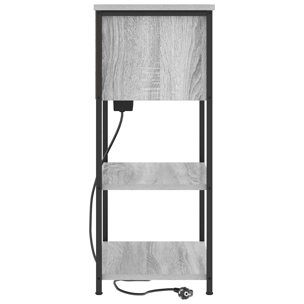 Dulap de noapte sonoma gri 55 x 31 x 76 cm Lemn compozit GartenMobel Dekor